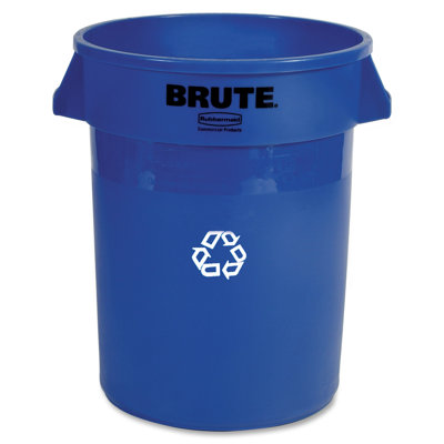 Poubelle de recyclage robuste à conteneur de 32 gallons