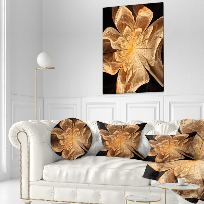 Coussin lombaire en fleur symétrique floral