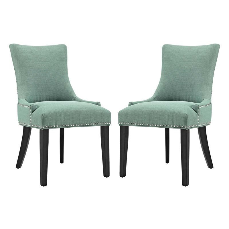 Modway Marquis Fabric Dining Side Chair, Laguna
