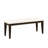 48-Inch Bench With Dark Brown Finish And Beige Upholstered Seat For Dining Stability 48" Fabric Lasting Appeal