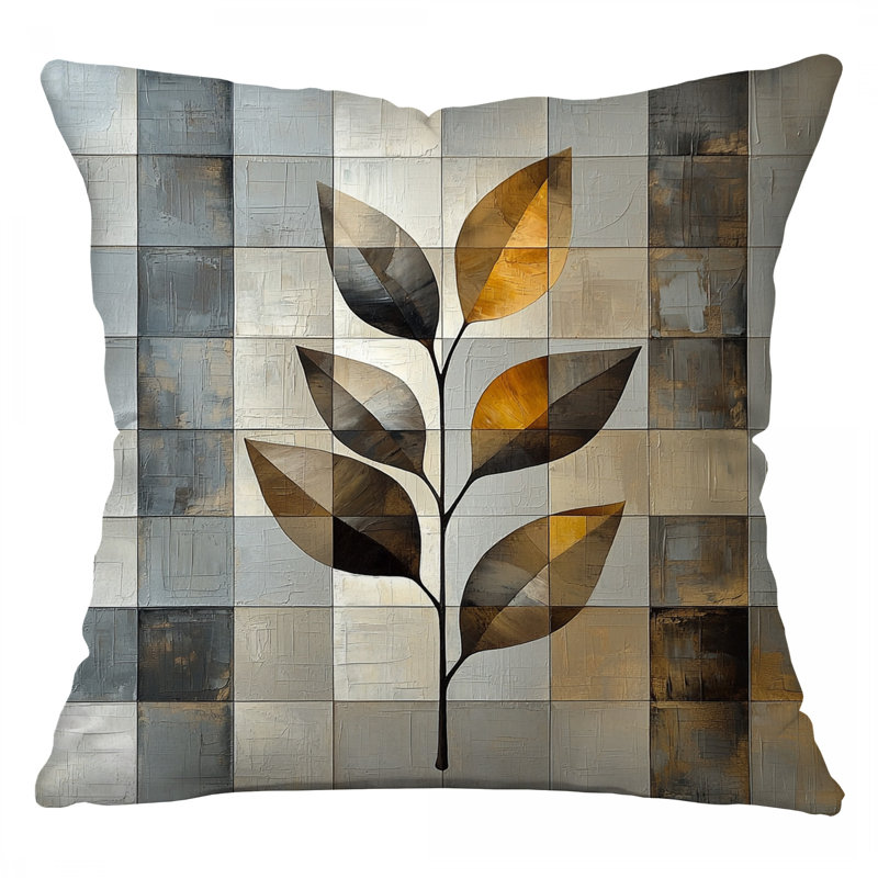 Coussin Leaf, Carré 14 po