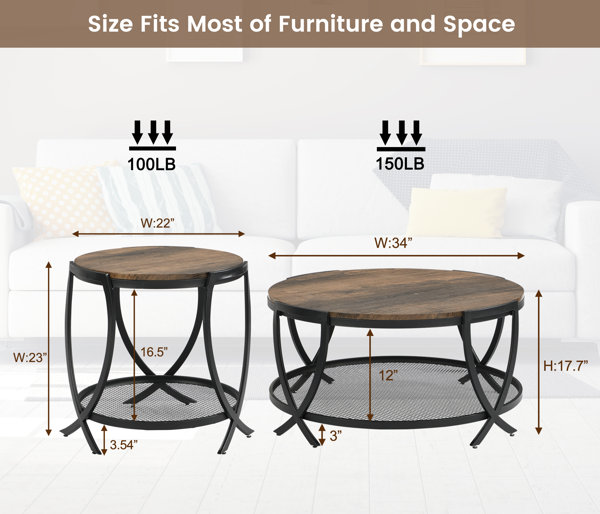 Zipcode Design™ Aumiller 3 - Piece Living Room Table Set & Reviews ...