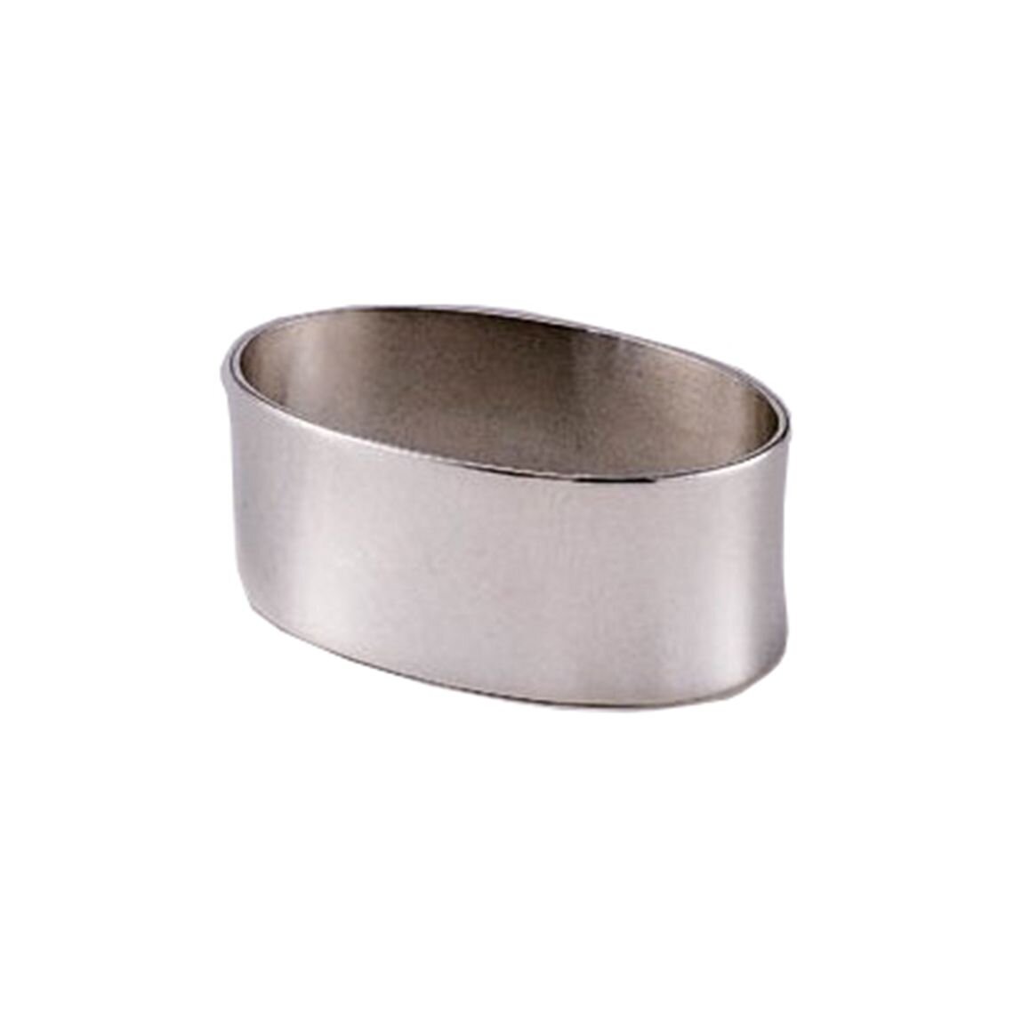 Silver napkin ring with large oblong stone. online Set of 8