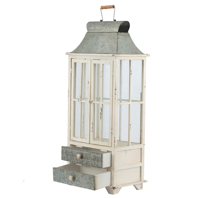 Bougie en bois lanterne décorative, porte-lanterne ouragan