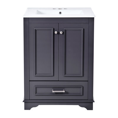 24'' Bathroom Vanity With Ceramic Sink Combo