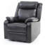 Fauteuil inclinable contemporain noir rembourré