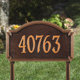 Williamsburg 1-Line Estate Lawn Address Sign