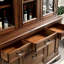 Buffet en bois de noyer