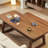 Brown Rectangular Solid Wood desk-108071154