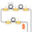 50FT Construction String Work Lights 75W 7500LM Connectable Waterproof