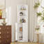 Rangement de salle de bain peu encombrant, armoire d'angle moderne en MDF de 67 po pour la maison