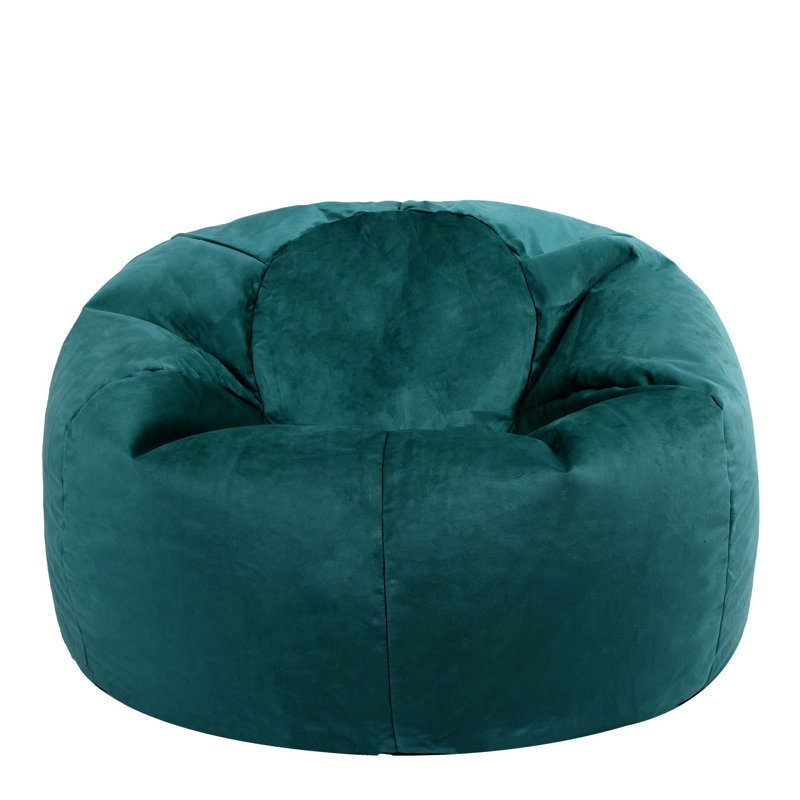 icon Kingston Classic Velvet Bean Bag Chair Taupe Bean Bags, Teal Green