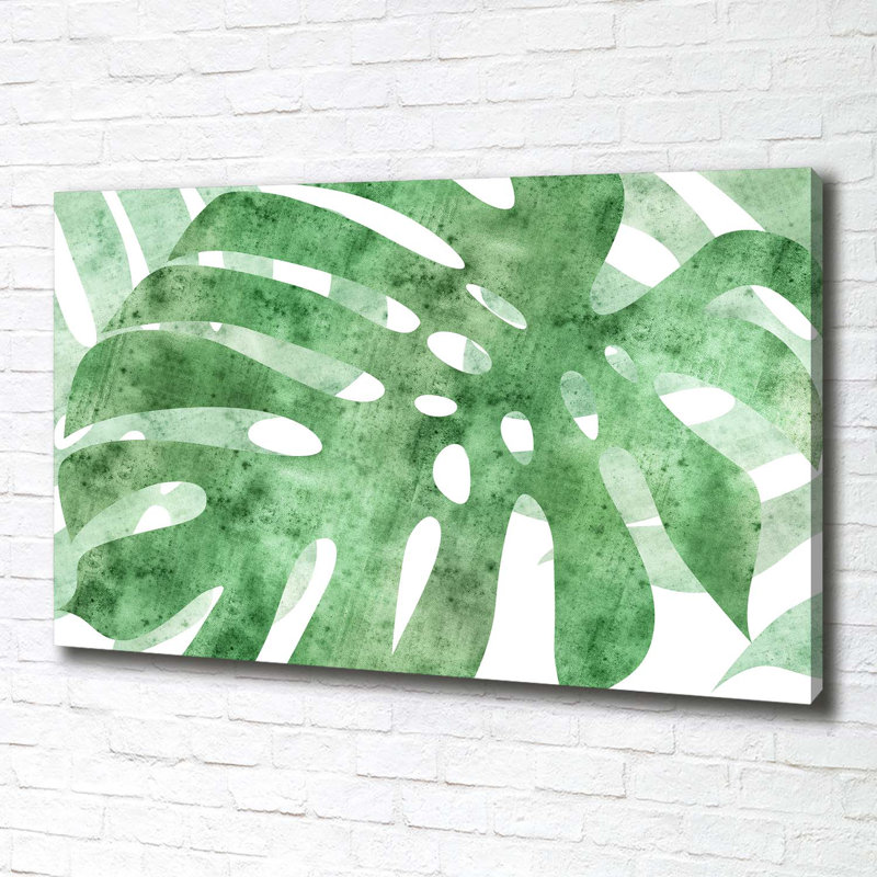 Monstera - No Frame Print on Canvas