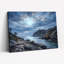 «Gallery Wrap», art mural sur toile pour le salon, la chambre à coucher, le bureau ou le vestibule - décoration murale décorative avec paysage côtier-129050462-129050459