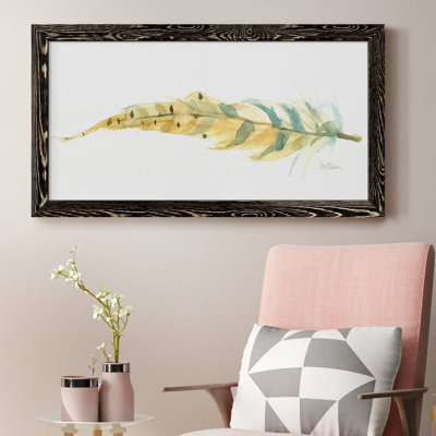 Tail Feather III - Peinture sur toile encadrée