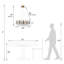 Lustre rond en cristal Modern Luxury