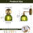 1-light Brass Wall Lamp Green Glass Wall Lightning Living Room
