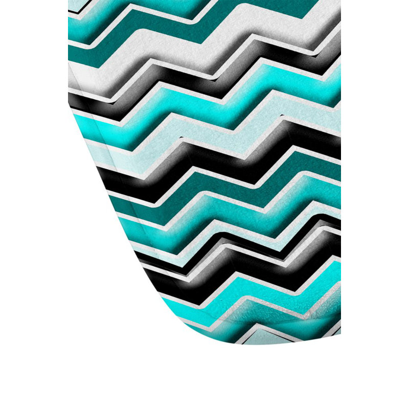Tapis pour salle de bain chevron