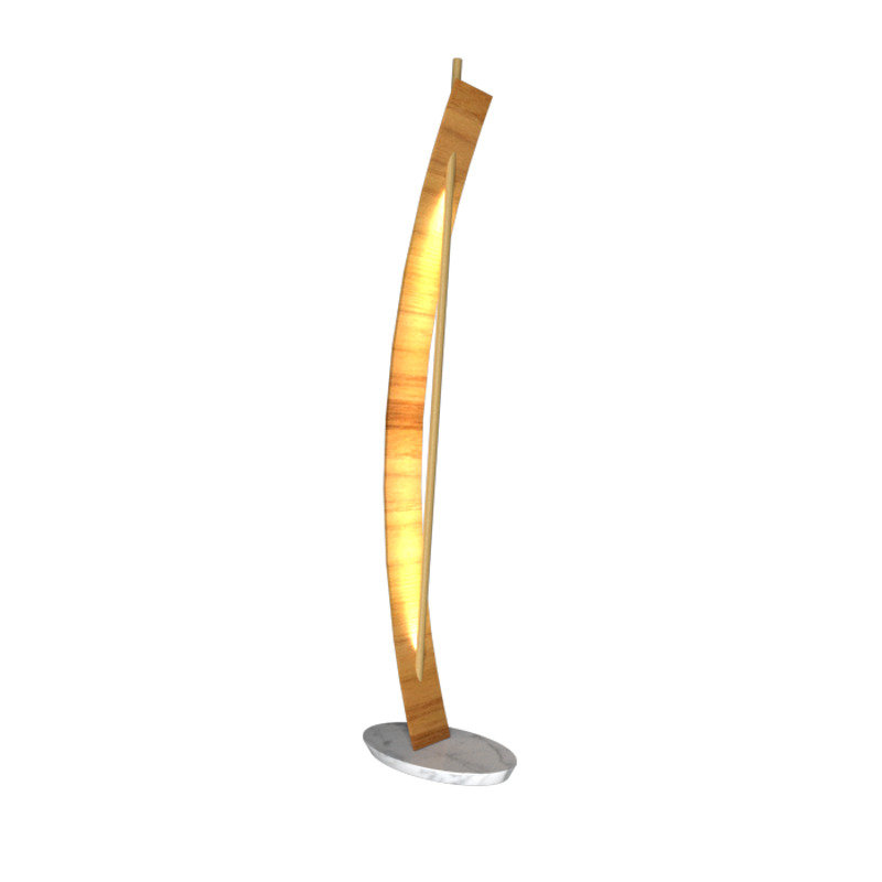 Jangada 79.92'' LED Novelty Floor Lamp, Teak