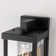 Olar Classic Outdoor Wall Sconce 1 Light Rectangular Metal Frame and Glass Shade Warterproof