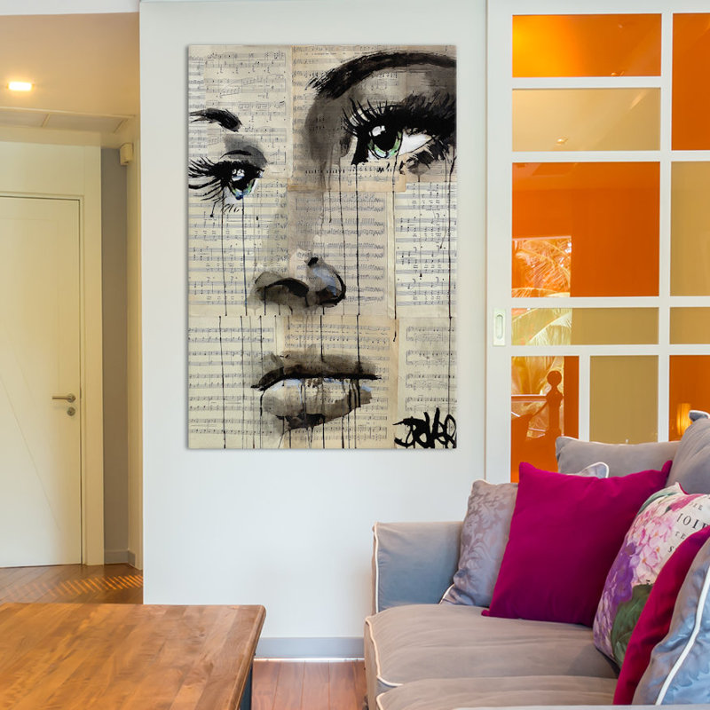 Shore par Loui Jover - estampe numérique sur toile tendue avec châssis, H 18 po x l 12 po x P 1,5 po