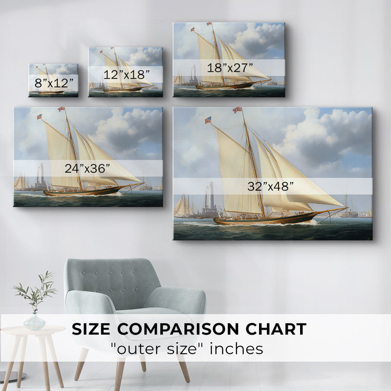 Nautical Series-CXIII - Cavas enveloppés de galerie, 40 x 60