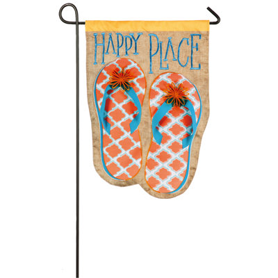 Double Sided 18 in. H x 12.5 in. W Polyester Garden flag