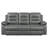 Nova Upholstered Motion Reclining Sofa Dark Grey