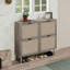 Range-chaussures 4 portes, armoire de rangement pour chaussures moderne autoportante, pour vestibule