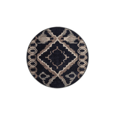 Machine Washable Gray Area Rug