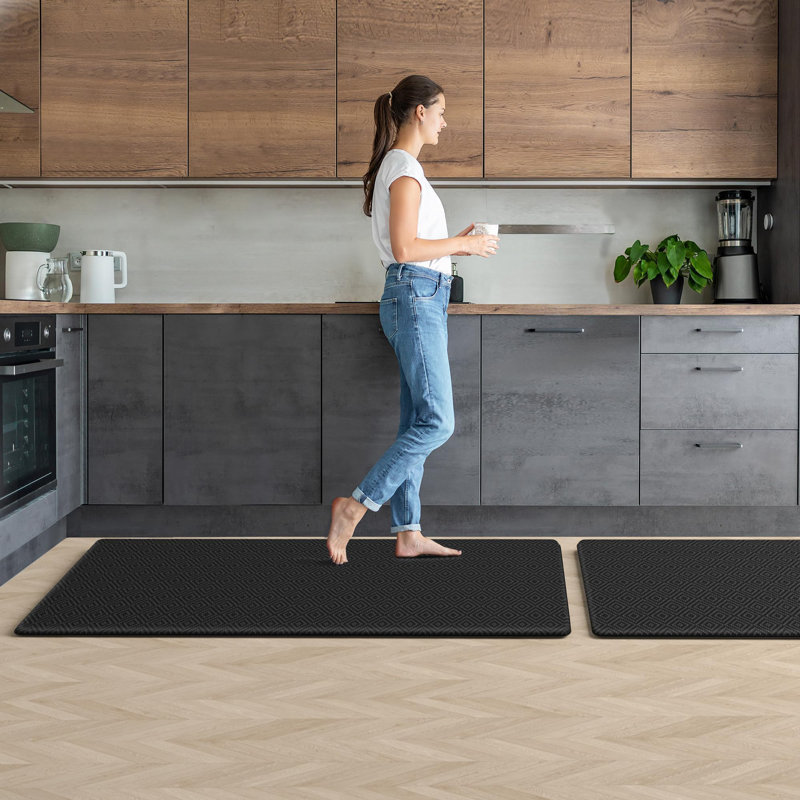 Tapis de cuisine 2 pièces Tapis de cuisine rembourré anti-fatigue