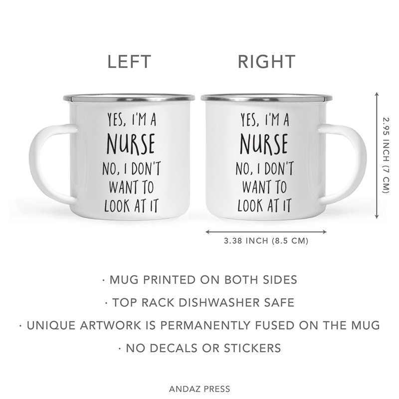 11 oz. Cadeau de tasse à café en acier inoxydable Graduation