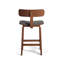 Tee Upholstered Stool with Solid Wood Frame-642456639