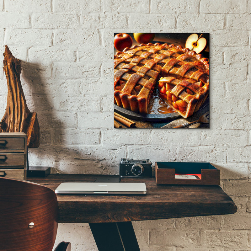  «Apple Pie» par Rey Klimt, art mural en verre acrylique, 12 po x 12 po