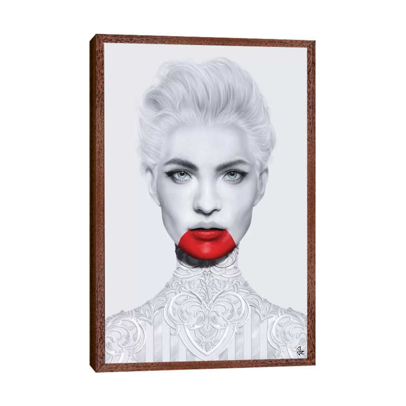 Obsession by Giulio Rossi - Print on Canvas, 66.04 cm H x 45.72 cm W, Classic Brown Wood Framed Canvas