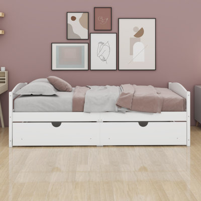 Platform Bed, With Drawers