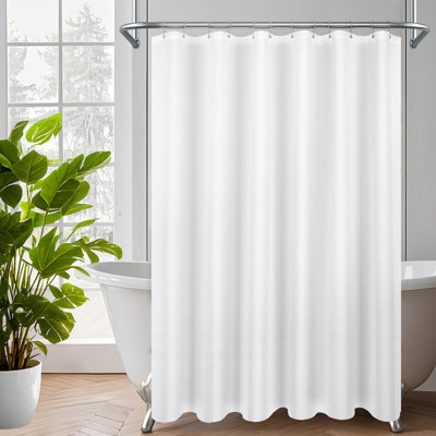 Rideau de douche à tissage gaufré