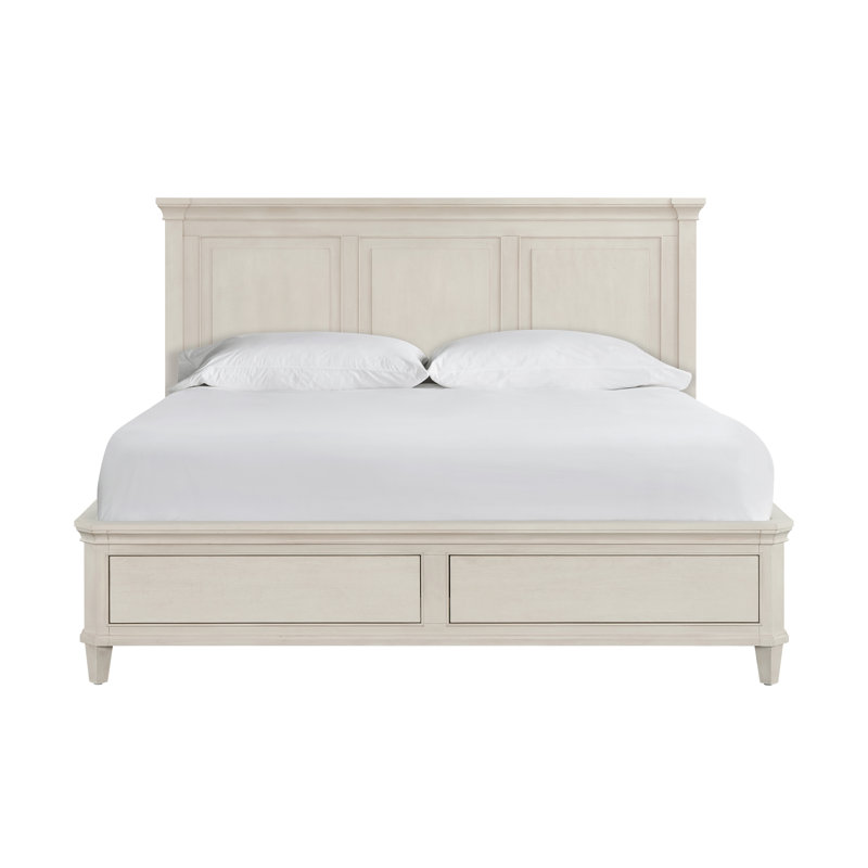 Birchaven Panel Storage Bed King, Ivory, Queen