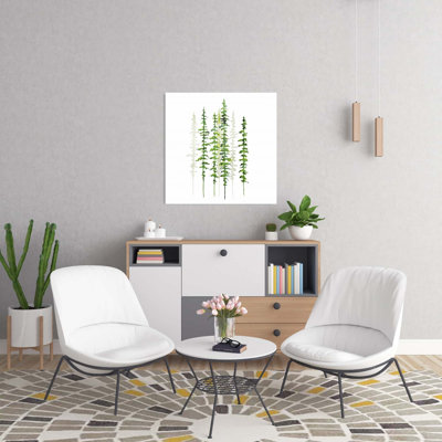 Toile minimaliste avec arbres | Décoration murale de chambre à coucher