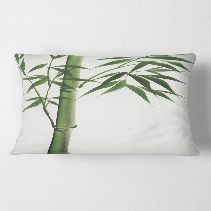 Détail de la housse de coussin rectangulaire avec insert Bamboo III