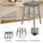 Wood Upholstered Bar Stools (Set of 2)-546628602-546628597