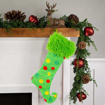 Knitted Hosiery Wool Hosiery Embroidered Children's Candy Gift Bag  Christmas Stocking Gift Bag