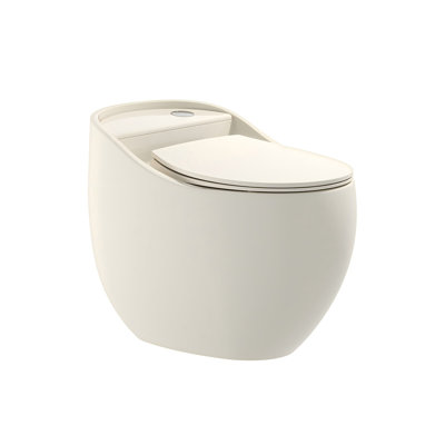Toilette ménagère siphonique créative en forme d'œuf 12 po 15,74 po