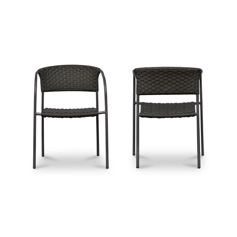 Outdoor Dining Armchair, Brown, Brown