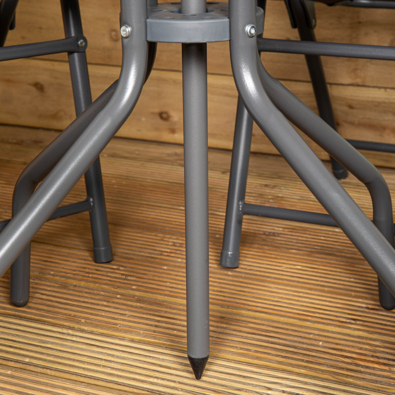 4 - Person Patio Dining Set with, Grey