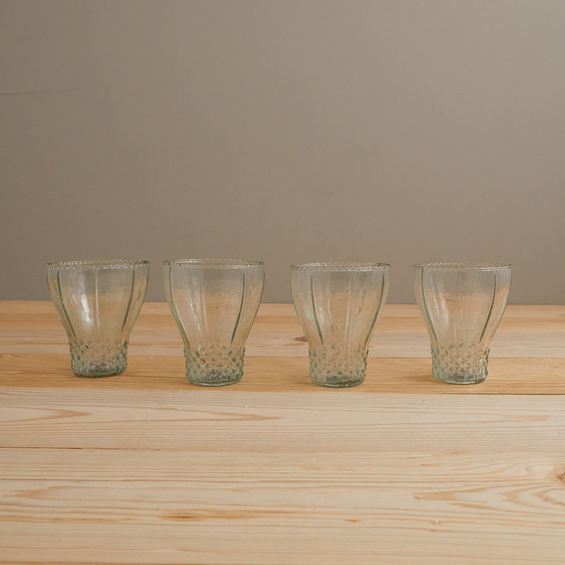 Verre à cloche Ruffle, ensemble de 4