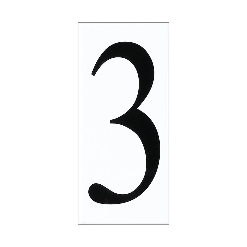 Carreau de numéro de lettre Brookwood, 3