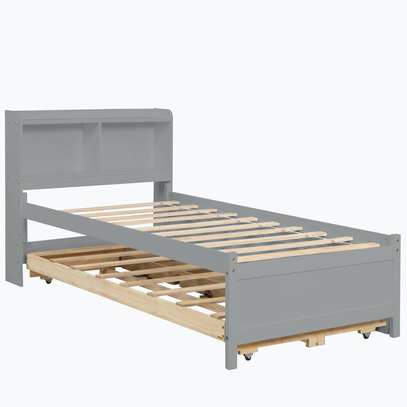 Twin Storage Panel Bed Frame With Headboard