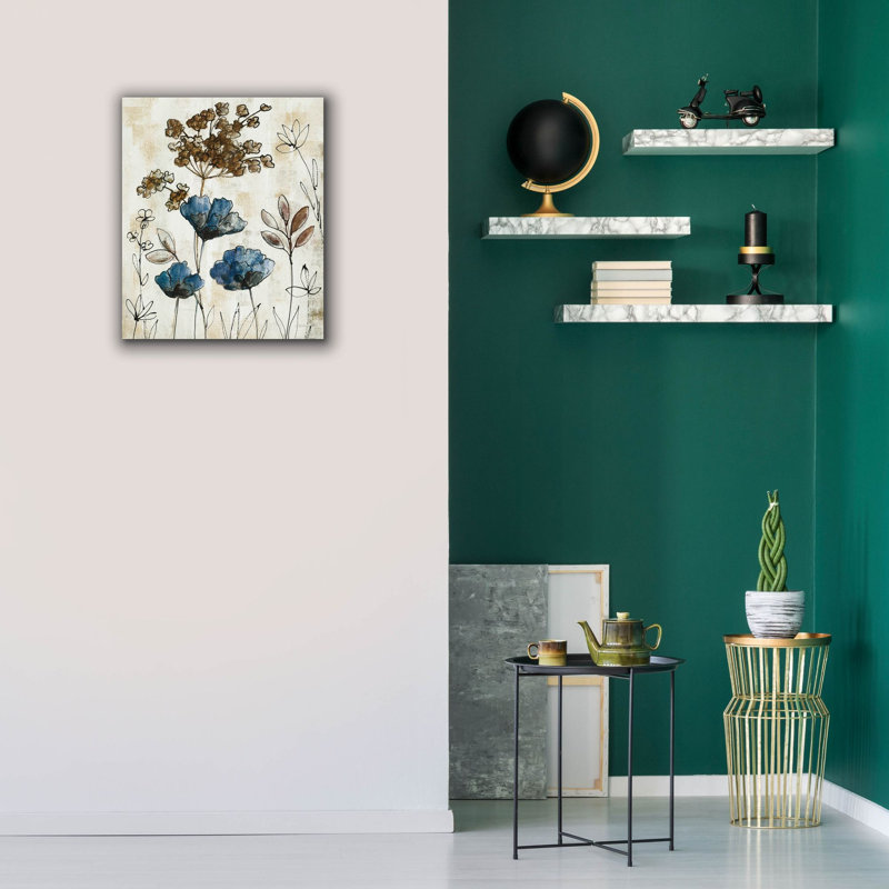 Toile épique «Botanical Trio 2 Neutral» par Silvia Vassileva, 20 po x 24 po