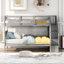 Lit superposé double / double avec rangement et garde-corps pour chambre à coucher, dortoir-129599917